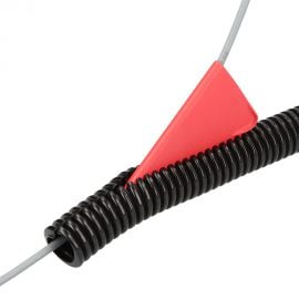 Introducere cabluri electrice in copex tuburi sectionate flexibile. Tub deschis cu fanta longitudinala pentru introdus cabluri ulterior
