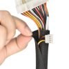 Invelis flexibil textil tub tesatura impletitura auto inchidere slot longitudinal introducere cabluri conector mufa asamblate protejare impotriva abraziunii GF-P-LS