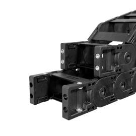 Kit prindere lant portcablu 49 x 93 mm set capete dimensiuni exterioare fixare cabluri electrice tuburi pneumatice furtunuri hidraulice