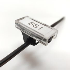 Sistem complet de etichetare pentru cabluri diametrul 0 25 3 7 mm, fir Se monteaza rapid prin inclichetare ramane ferm montat datorita sistemului de auto-blocare