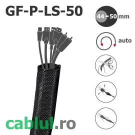 Tresa cabluri mari camasa textila protectie instalatii rezistenta uzura mecanica foc auto stingere forme neregulate GF-P-LS-50